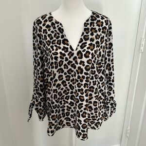 Michael Kors medium leopard print top
